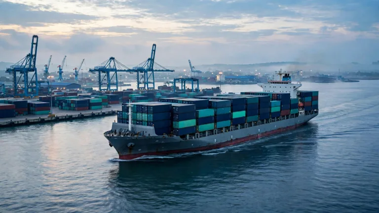 CIF Cost Insurance and Freight — container ship loaded at Chattogram port for export from Bangladesh