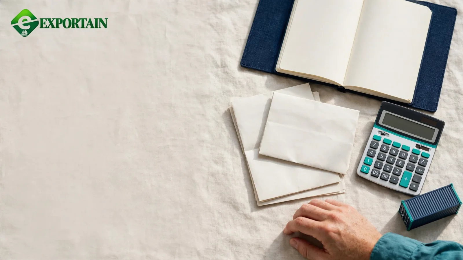 MOQ Meaning in Shipping – a clean flat-lay of a notebook