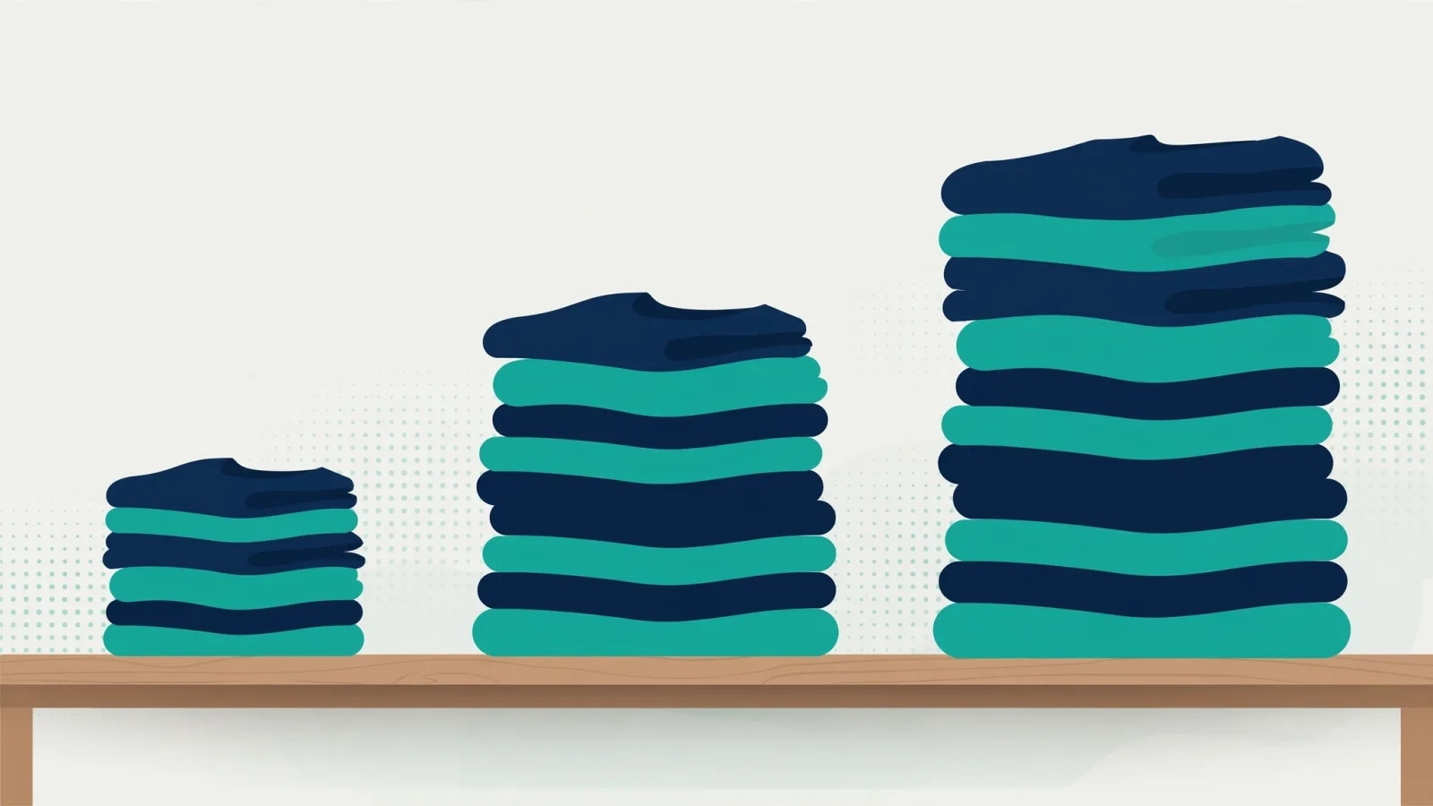 How the same MOQ changes the smallest order when counted per order, per style, or per colour