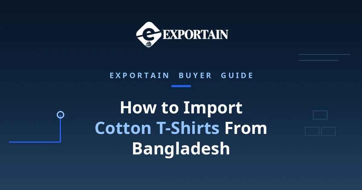 Navy title card: How to Import Cotton T-Shirts From Bangladesh
