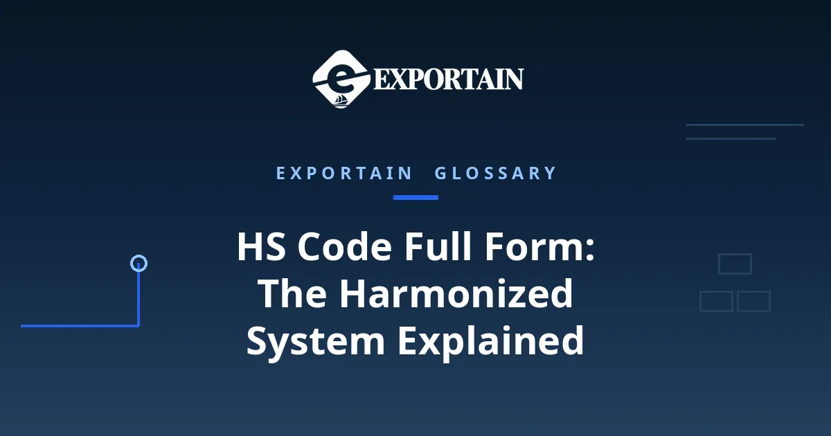 Navy title card: HS Code Full Form, Meaning and Structure Explained