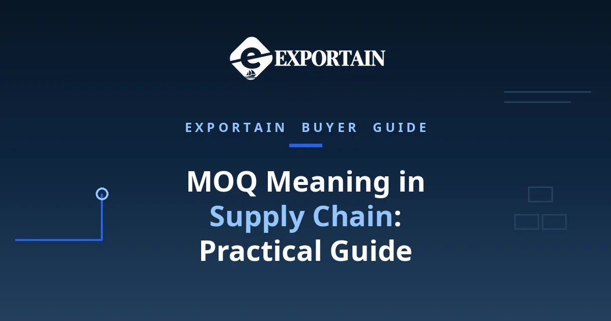 Navy title card: MOQ Meaning in Supply Chain: Practical Guide