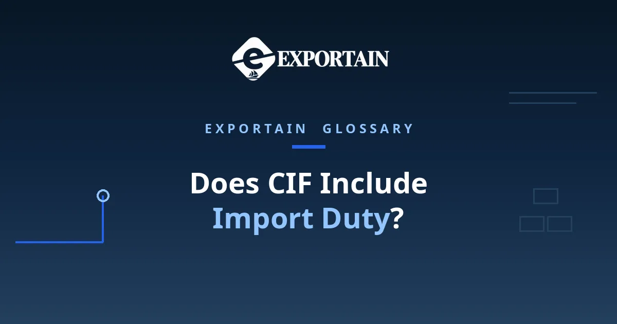 Navy title card: Does CIF Include Import Duty?