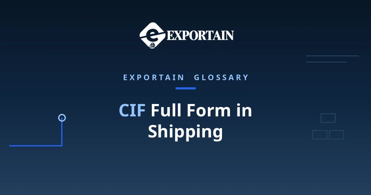 Navy title card: CIF Full Form in Shipping