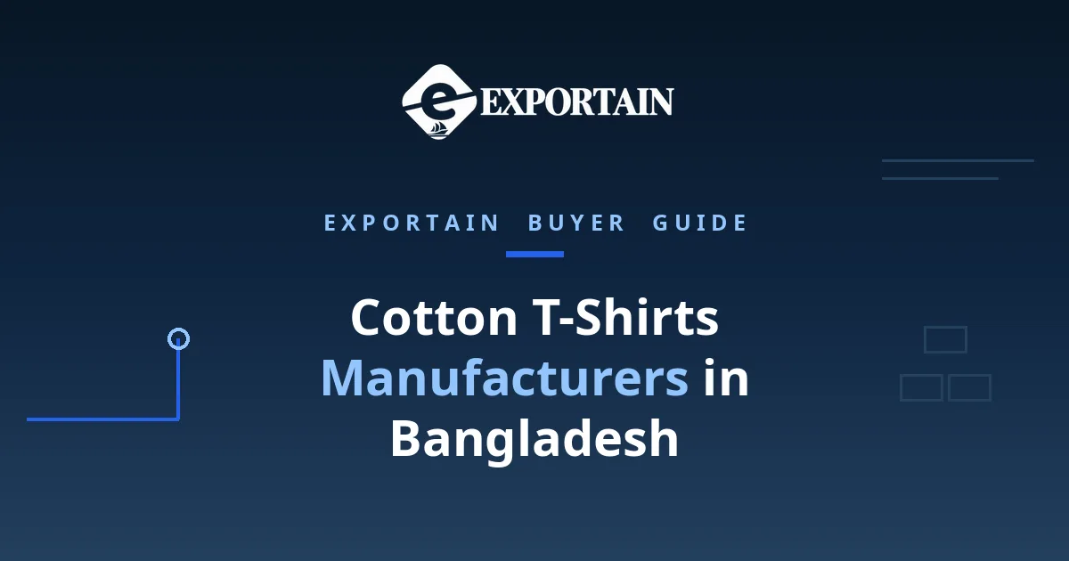 Navy title card: Cotton T-Shirts Manufacturers in Bangladesh