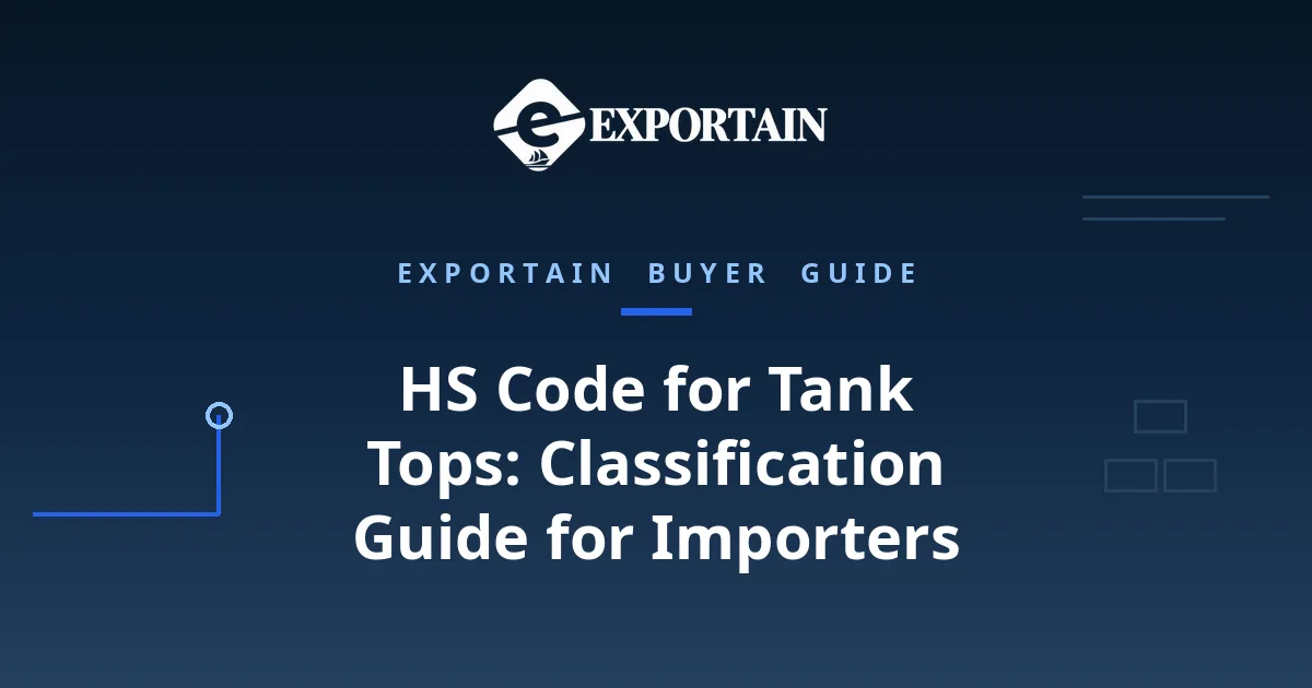 Navy title card: HS Code for Tank Tops classification guide