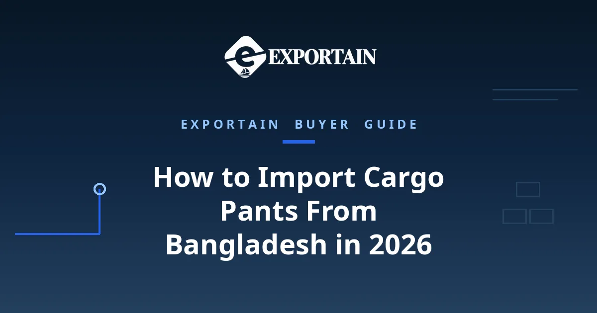 Navy title card: How to Import Cargo Pants From Bangladesh