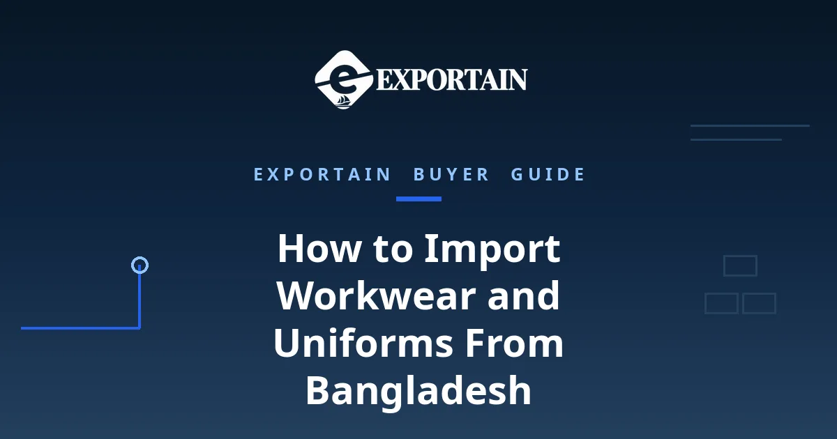 Navy title card: How to Import Workwear and Uniforms From Bangladesh