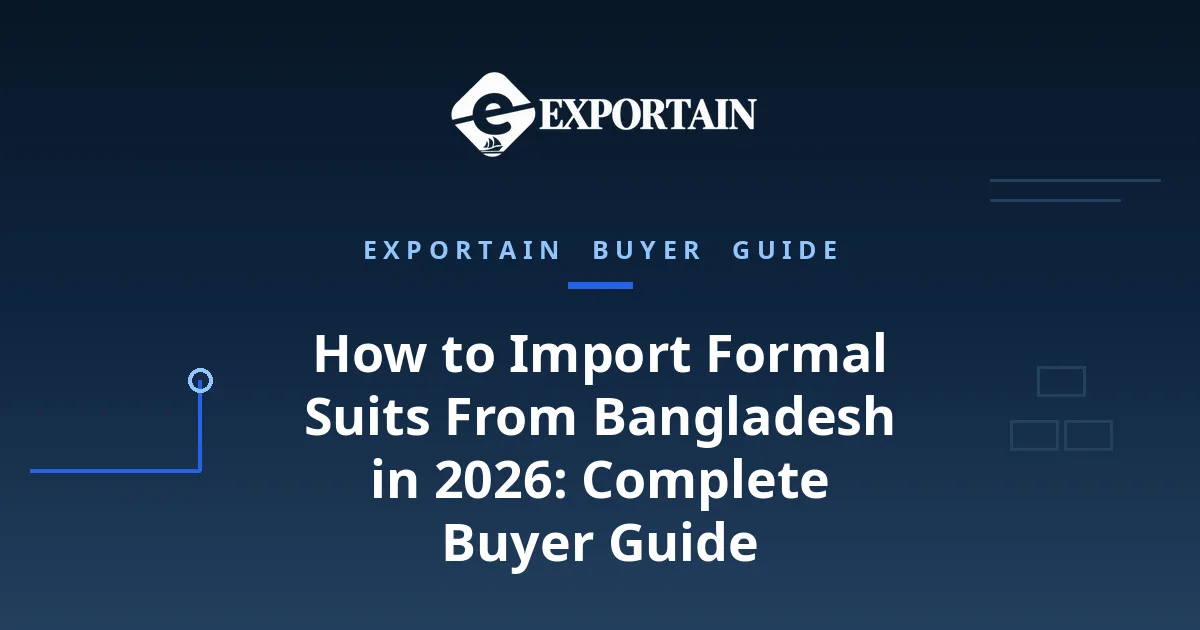 Navy title card: How to Import Formal Suits From Bangladesh