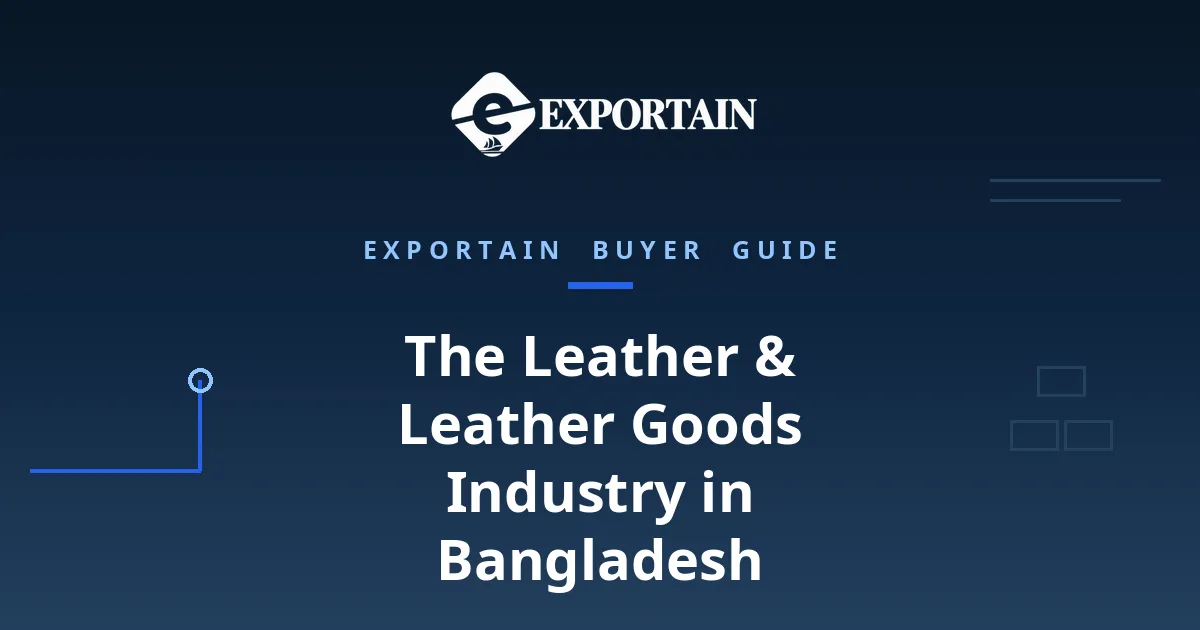 Navy title card: The Leather and Leather Goods Industry in Bangladesh