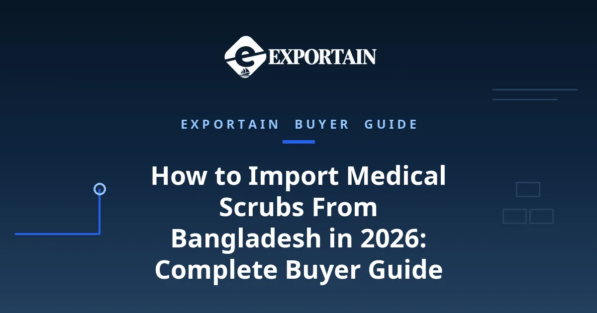Navy title card: How to Import Medical Scrubs From Bangladesh