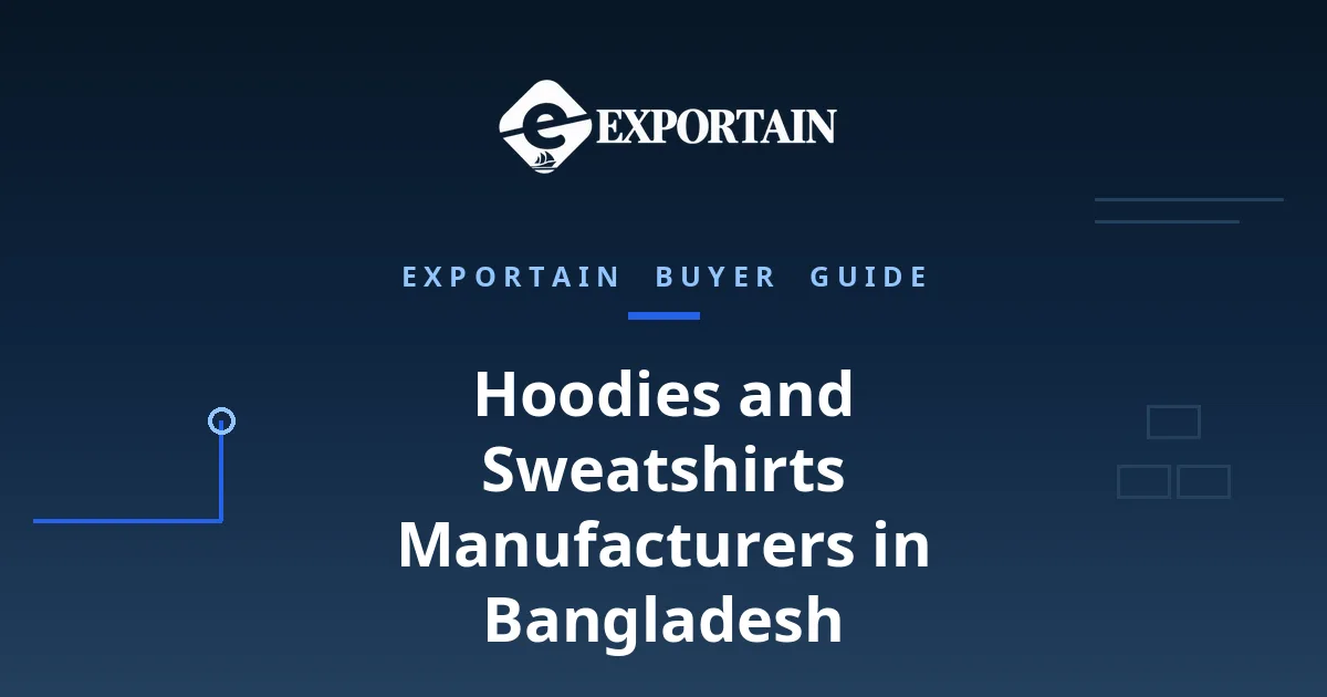 Navy title card: Hoodies and Sweatshirts Manufacturers in Bangladesh buyer guide