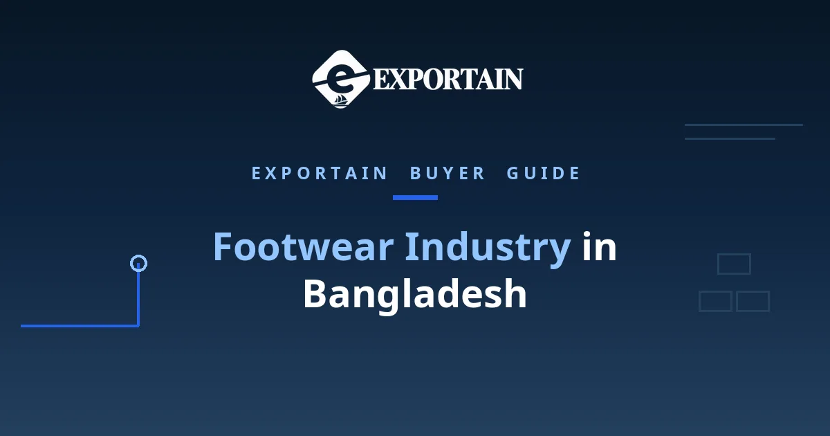 Navy title card: Footwear Industry in Bangladesh buyer guide