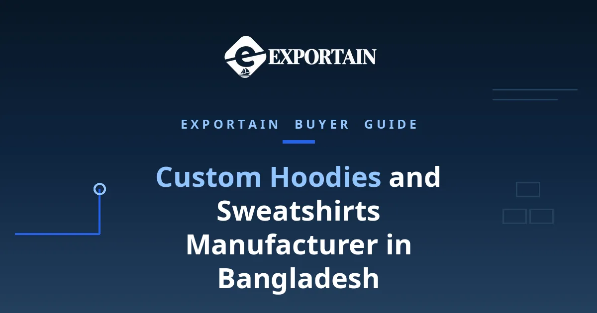 Navy title card: Custom Hoodies and Sweatshirts Manufacturer in Bangladesh