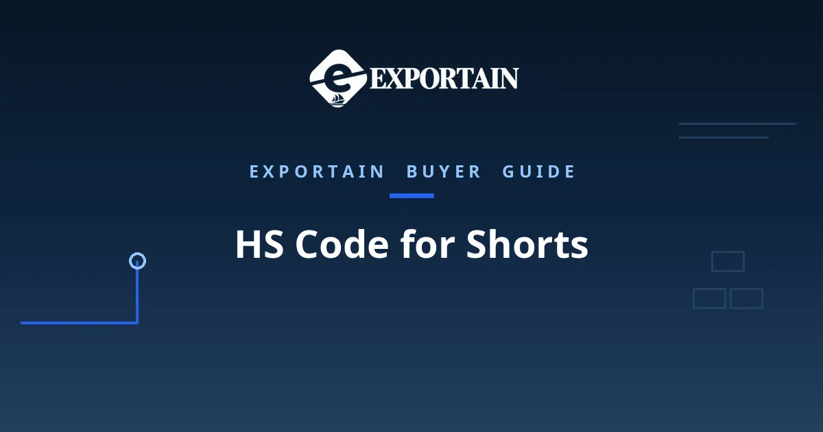 Navy title card: HS Code for Shorts classification guide
