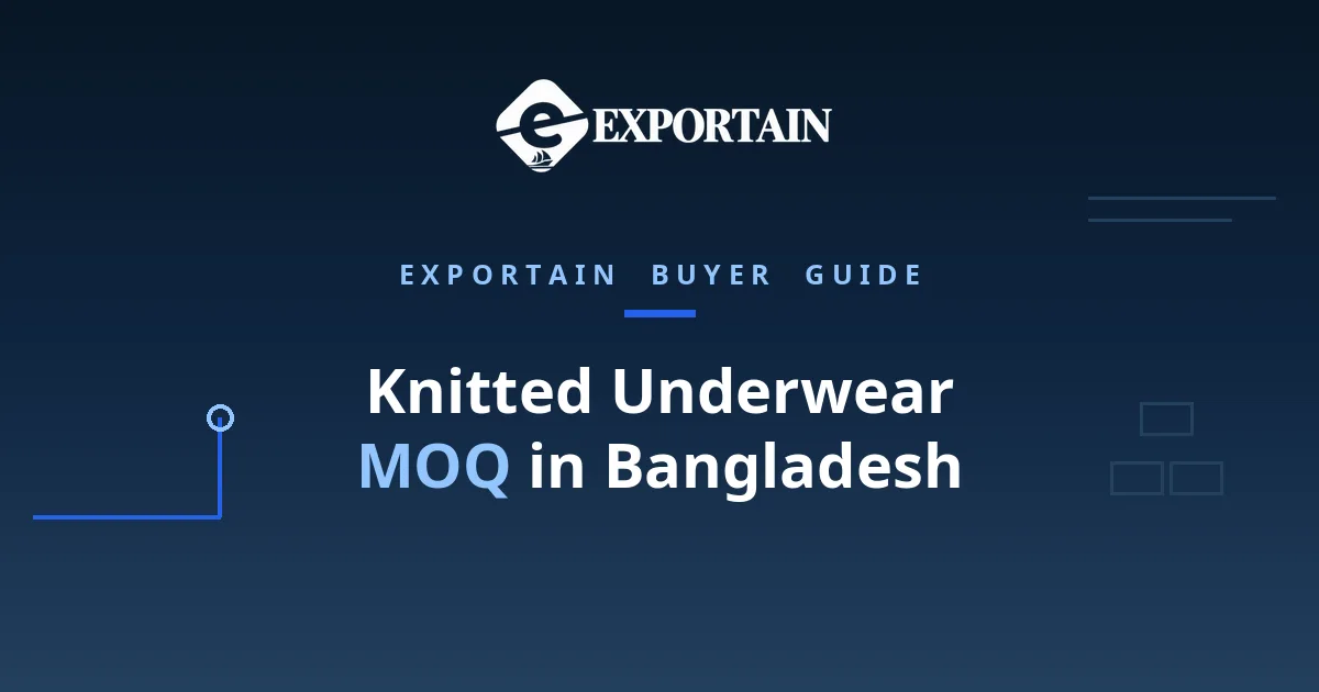 Navy title card: Knitted Underwear MOQ in Bangladesh, what sets the minimum
