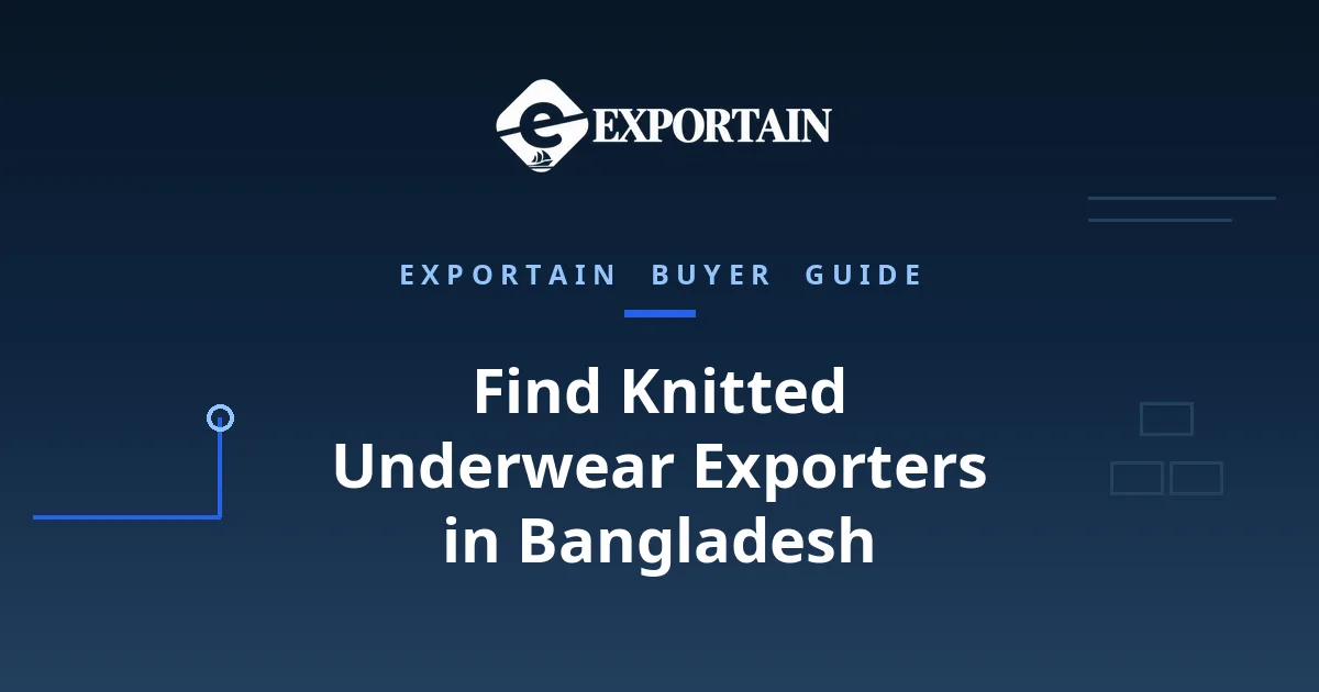 Navy title card: Find Knitted Underwear Exporters in Bangladesh