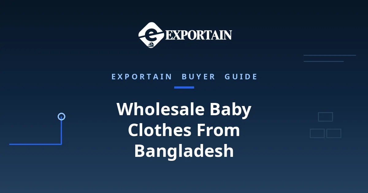 Navy title card: Wholesale Baby Clothes From Bangladesh, prices, MOQ and suppliers