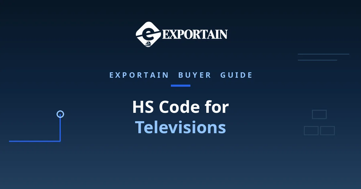 Navy title card: HS Code for Televisions classification guide