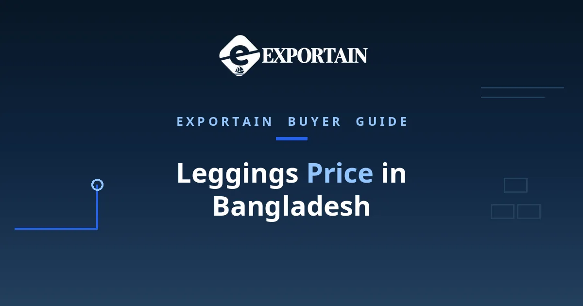 Navy title card: Leggings Price in Bangladesh, FOB cost breakdown for buyers