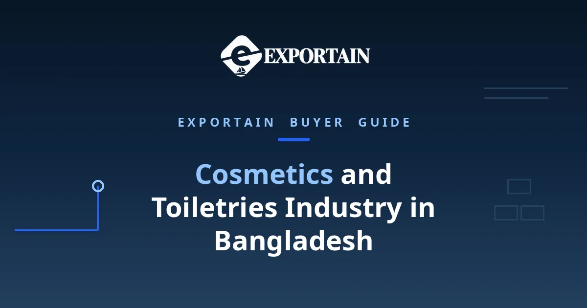 Navy title card: Cosmetics and Toiletries Industry in Bangladesh buyer guide