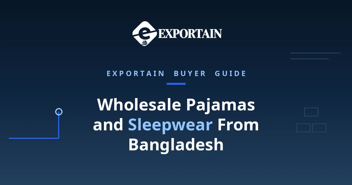 Navy title card: Wholesale Pajamas and Sleepwear From Bangladesh, prices, MOQ and suppliers