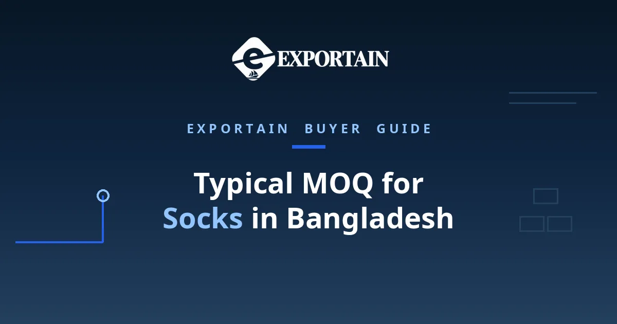 Navy title card: Socks MOQ in Bangladesh, what sets the minimum