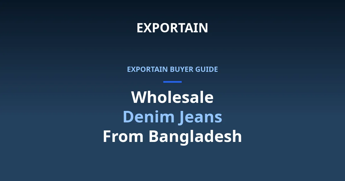 Navy title card: Wholesale Denim Jeans From Bangladesh, prices, MOQ and washes