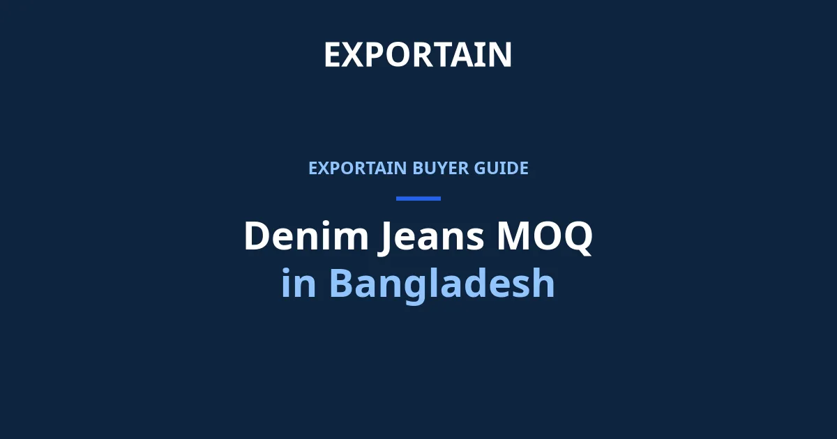 Navy title card: Denim Jeans MOQ in Bangladesh, fabric and wash minimums