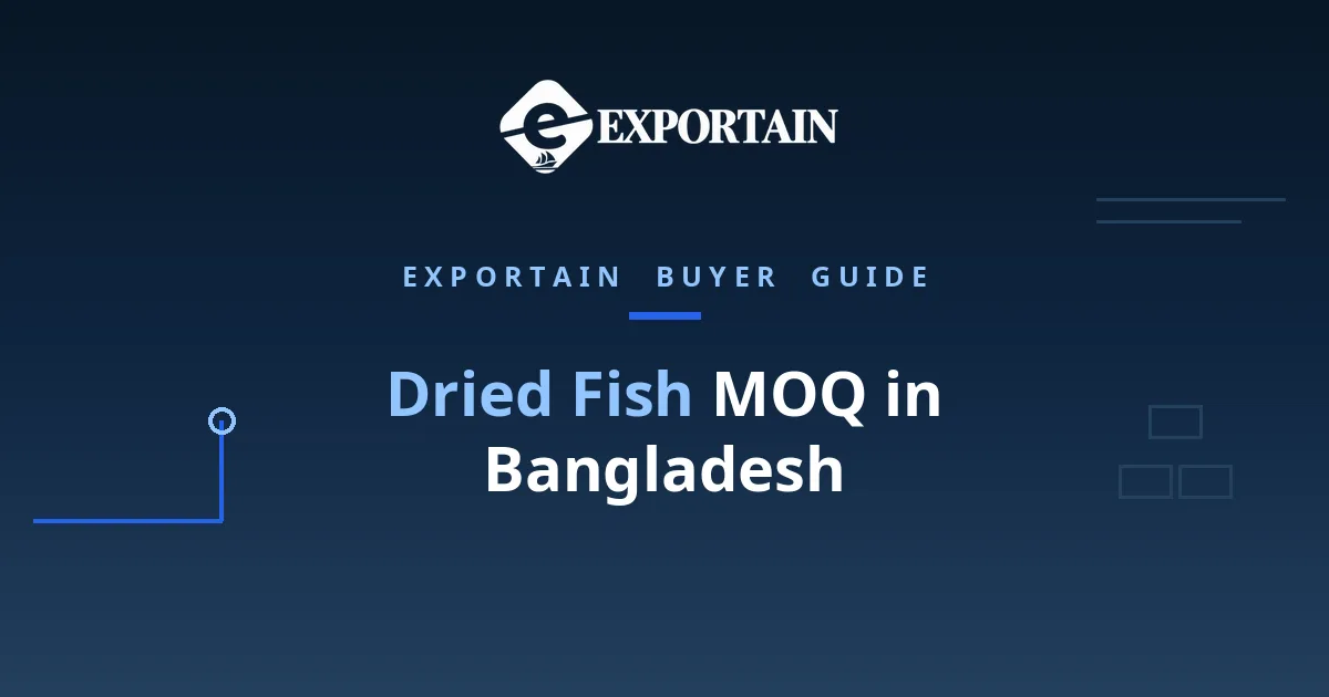 Navy title card: Dried Fish MOQ in Bangladesh, how the batch minimum is built