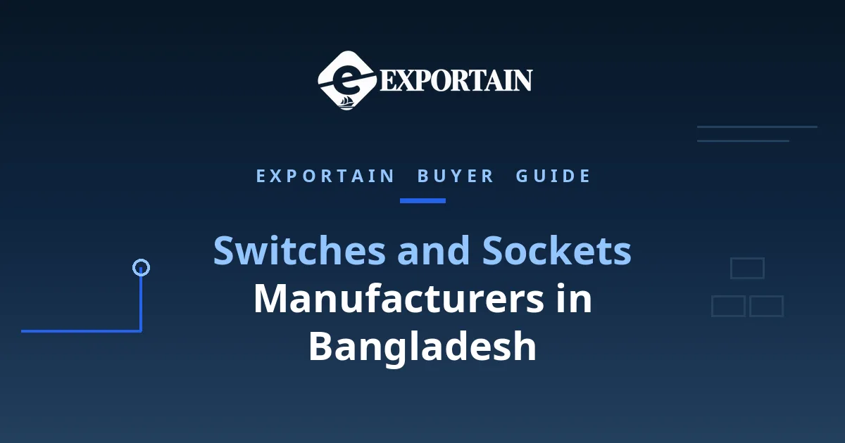Navy title card: Switches and Sockets Manufacturers in Bangladesh buyer guide