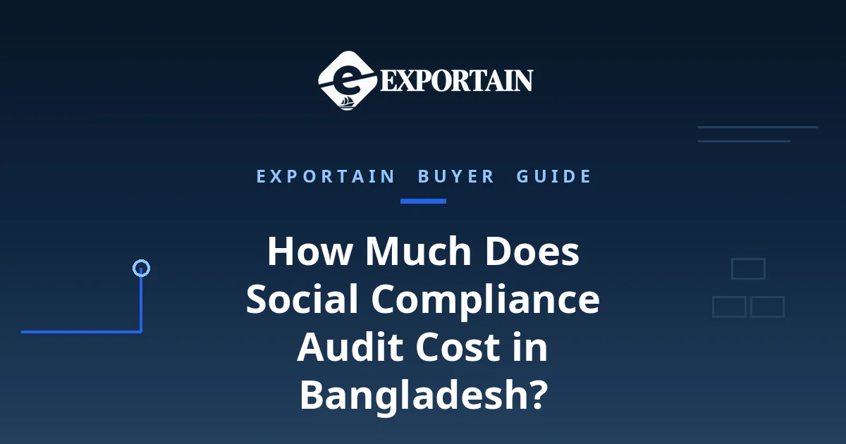 Navy title card: How Much Does Social Compliance Audit Cost in Bangladesh?