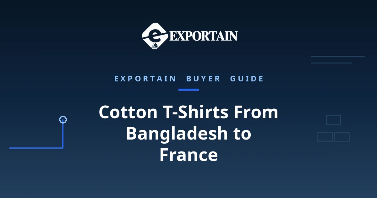 Navy title card: Cotton T-Shirts From Bangladesh to France
