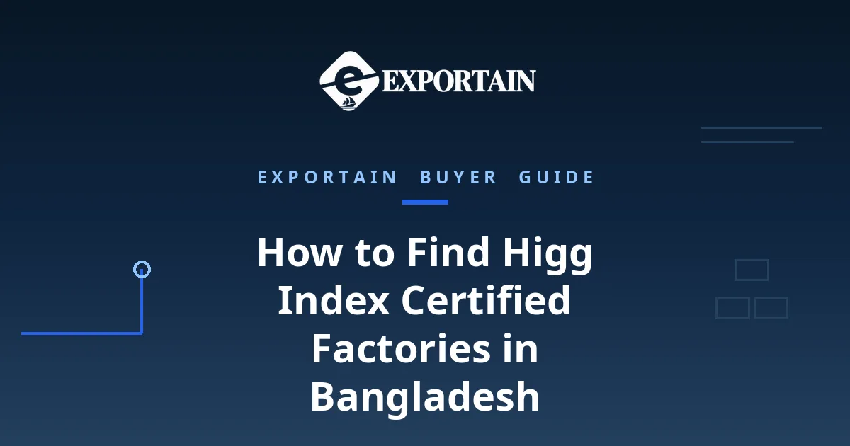 Navy title card: How to Find Higg Index Certified Factories in Bangladesh