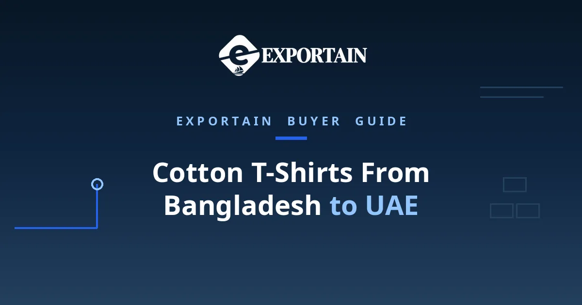Navy title card: Cotton T-Shirts From Bangladesh to UAE