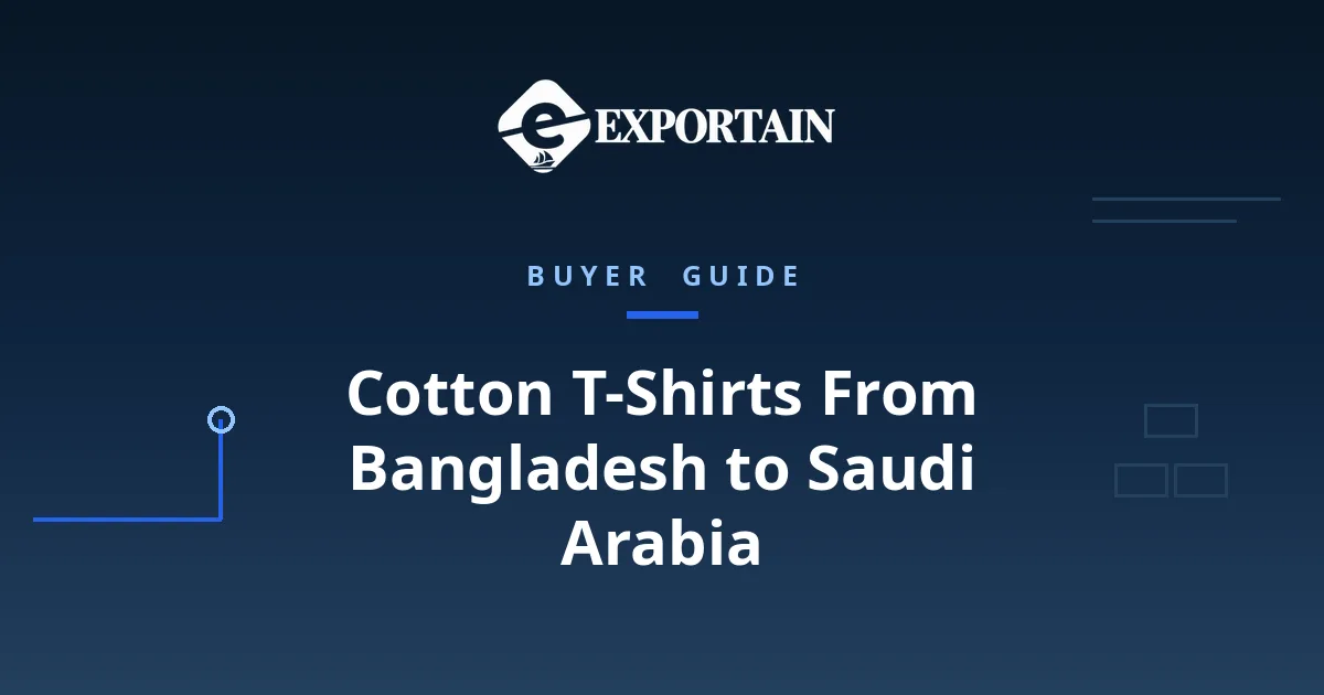 Navy title card: Cotton T-Shirts From Bangladesh to Saudi Arabia