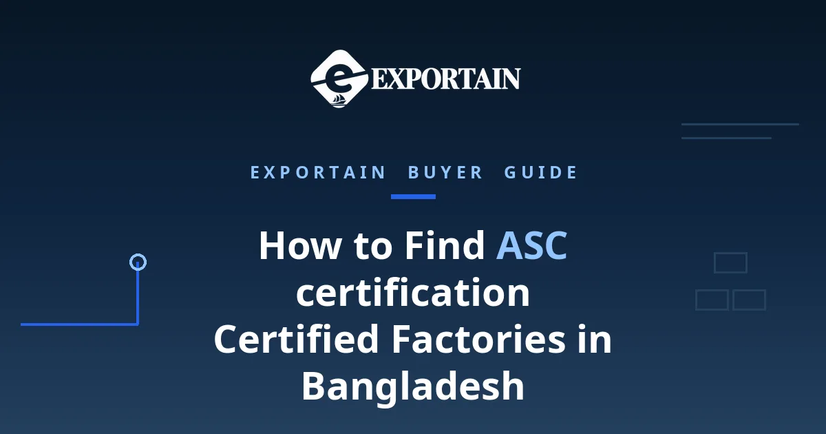 Navy title card: How to Find ASC certification Certified Factories in Bangladesh, seafood farm checks