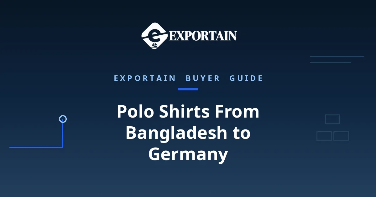 Navy title card: Polo Shirts From Bangladesh to Germany