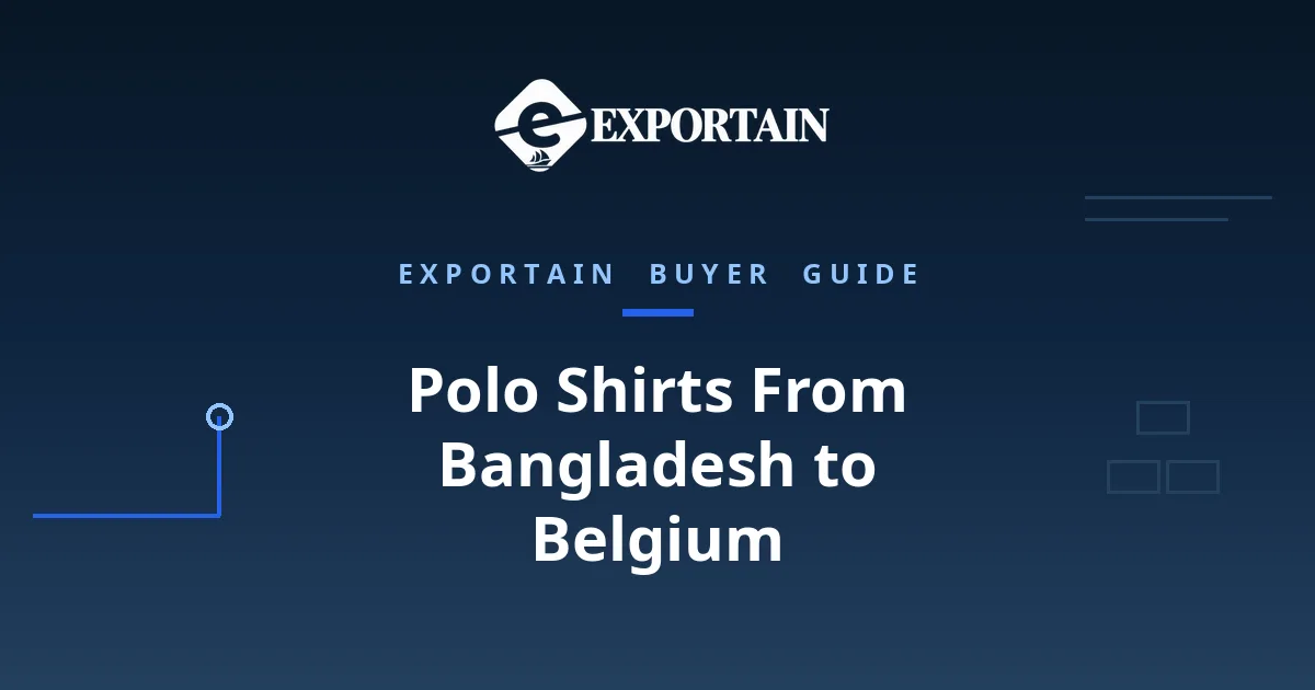 Navy title card: Polo Shirts From Bangladesh to Belgium