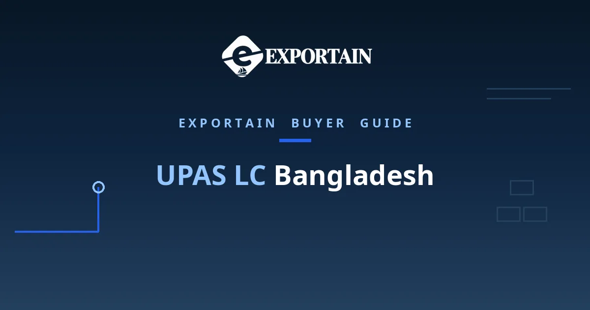 Navy title card: UPAS LC Bangladesh, sight payment with deferred buyer terms
