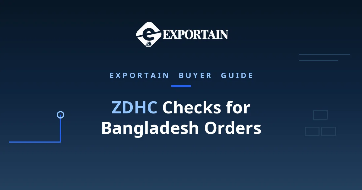 Navy title card: ZDHC Checks for Bangladesh Orders