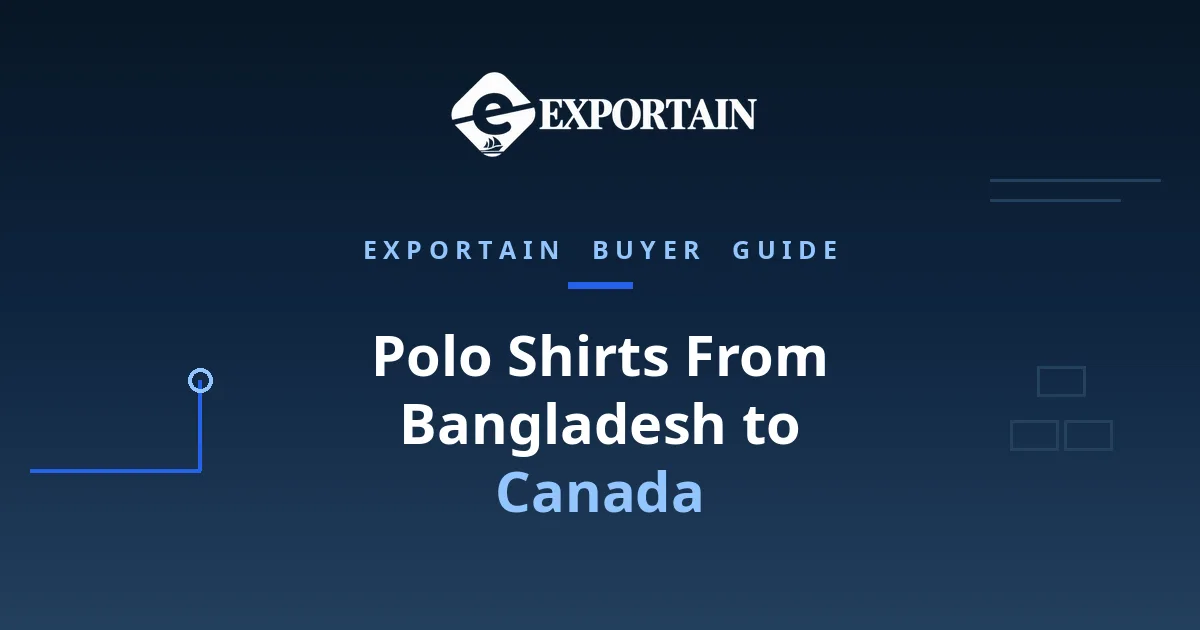 Navy title card: Polo Shirts From Bangladesh to Canada