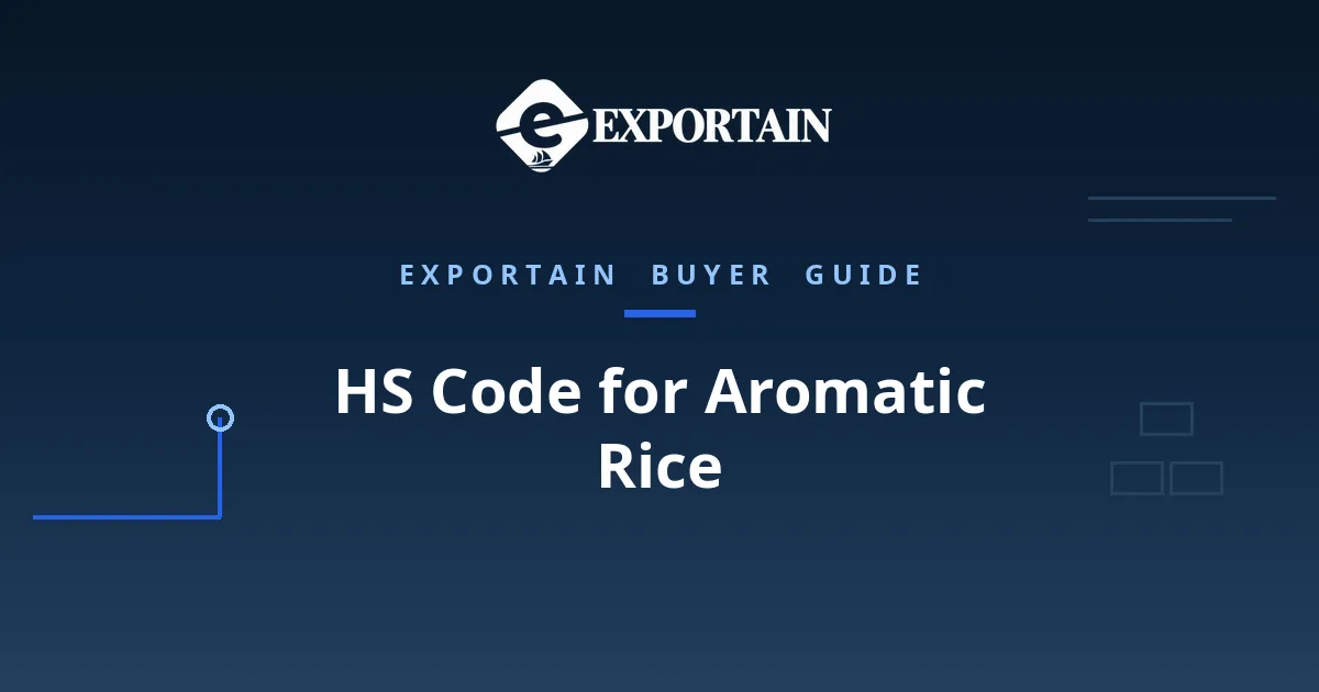 HS Code for Aromatic Rice – aromatic rice prepared for export in a clean