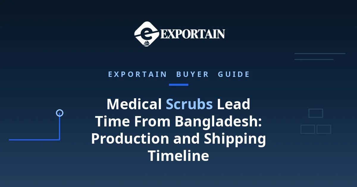 Medical Scrubs Lead Time From Bangladesh – medical scrubs prepared for export in a clean