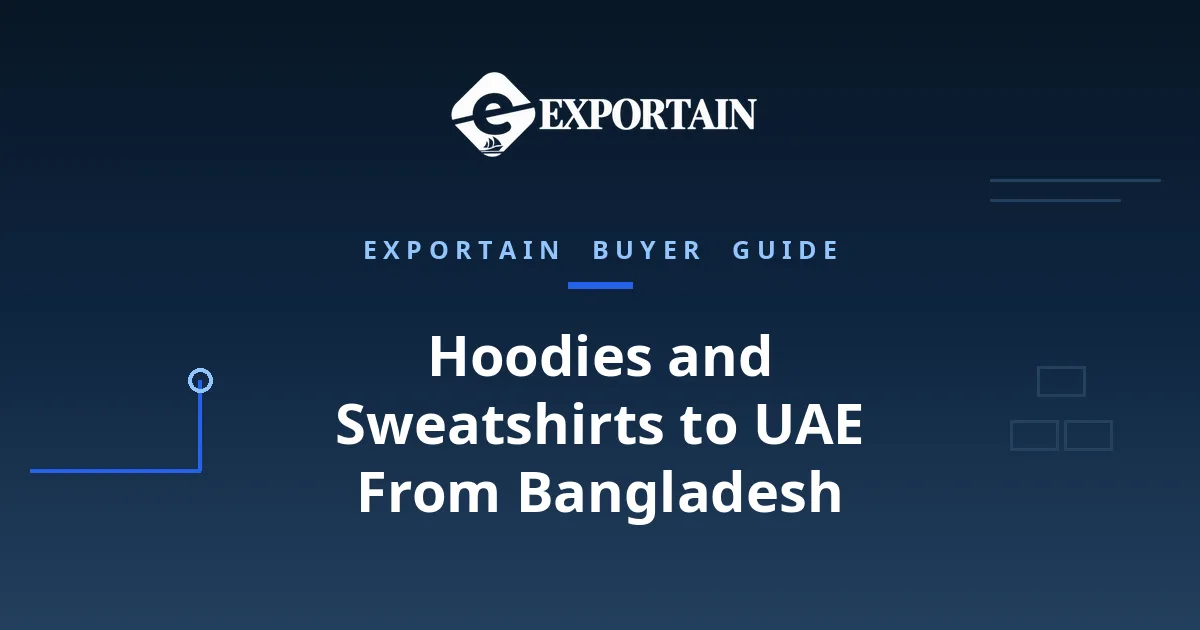 Importing Hoodies and Sweatshirts From Bangladesh to UAE – hoodies and sweatshirts prepared for export in a clean