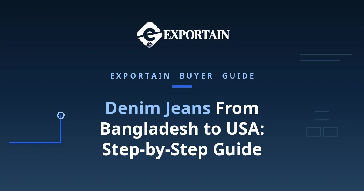 How to Import Denim Jeans From Bangladesh to USA – denim jeans prepared for export in a clean
