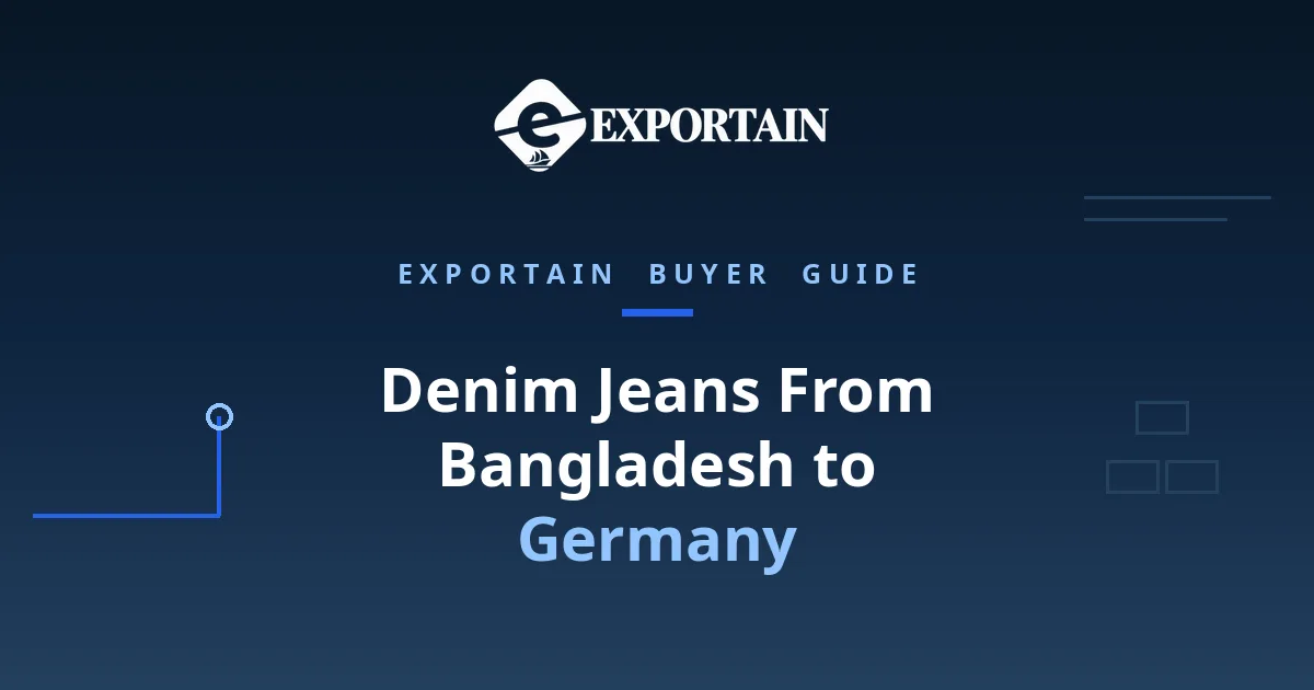 Denim Jeans From Bangladesh to Germany – denim jeans prepared for export in a clean production facility