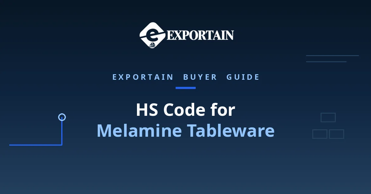 Navy title card: HS Code for Melamine Tableware classification guide