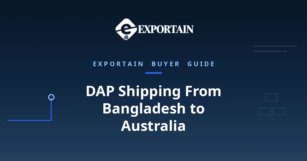DAP Shipping From Bangladesh to Australia: a container ship being loaded by gantry cranes at Chittagong port at golden hour
