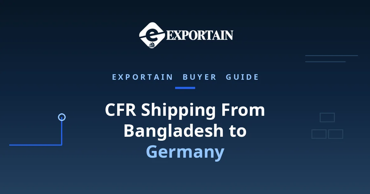 CFR Shipping From Bangladesh to Germany – a container ship being loaded by gantry cranes at Chittagong port at golden hour